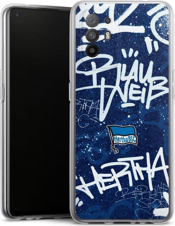 Produktbild DeinDesign Silikon Hülle für Oppo A94 5G Handyhülle Case Smartphone Schutzhülle Graffiti Hertha BSC (Oppo A94 5G)