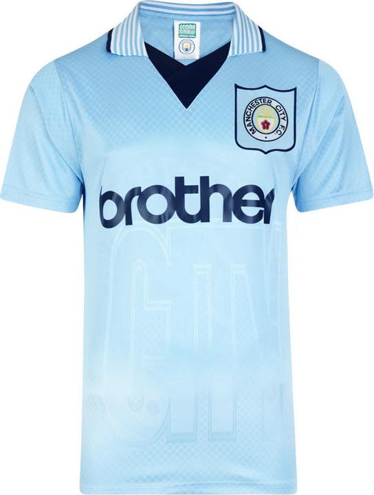 Score Draw Manchester City 1996 Retro Trikot (XL)