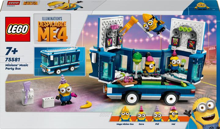 Produktbild LEGO Minions und der Party Bus (75581, LEGO Minions)