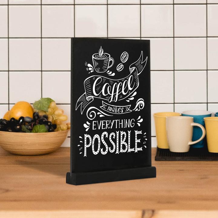 Actual product image Europel Chalkboard table stand, DIN A4 portrait, black