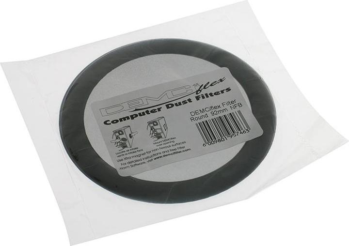 Actual product image DEMCiflex Round Dust Filter 120mm - black/black