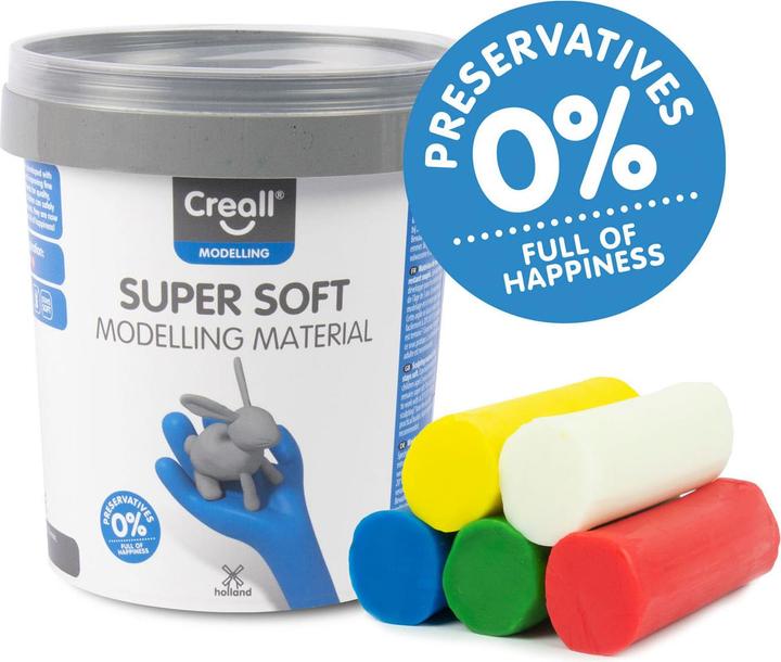 Produktbild Creall Supersoft Clay 5 Farben