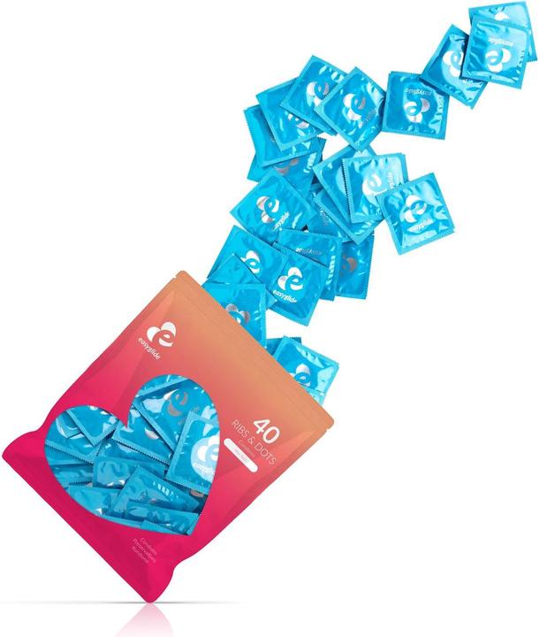 Actual product image EasyGlide Ribs & Dots (40 pcs.)