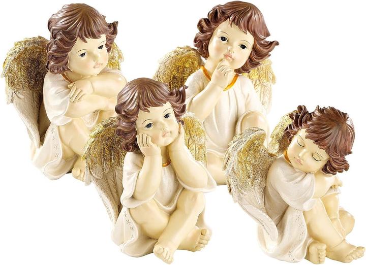 Produktbild Infactory Grosse Deko-Weihnachtsengel im 4-er Set