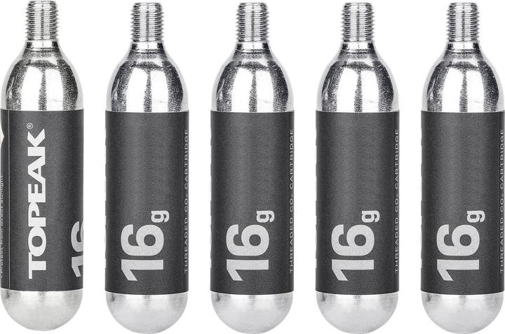 Produktbild Topeak CO2 Kartusche 16G, 5stk (CO2-Ersatzkartuschen)