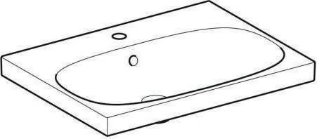 Produktbild Geberit Waschtisch Acanto 65 cm wei 500621012 (480 mm, 650 mm)