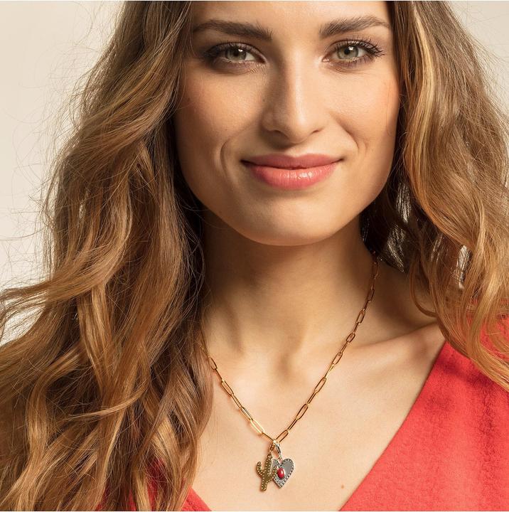 Produktbild Thomas Sabo Charm-Anhänger Kaktus gold (Silber)