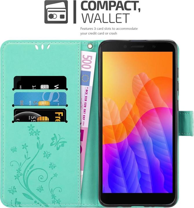 Produktbild Cadorabo Flower Book Cover (Huawei Y5p)