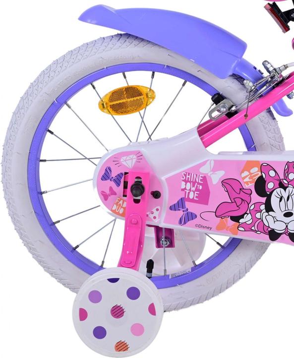 Image du produit Disney Vélo enfant Minnie 16 pouces rose - Sécurité, confort et plaisir réunis! (16")