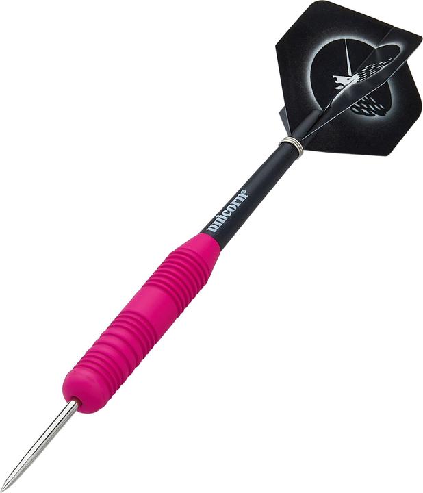 Produktbild Unicorn Core Plus Rubberised Pink Steel Darts 1 Satz (24 g)