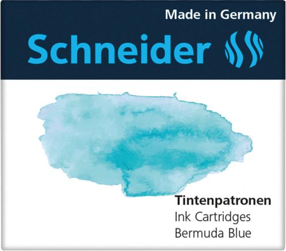 Actual product image Schneider Ink cartridge Callissima 6 pieces, Bermuda Blue (ink cartridges, Blue)