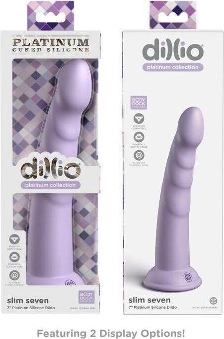 Image du produit Pipedream DP Slim Seven Purple 7 pouces