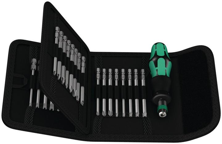 Produktbild Wera Kraftform Kompakt 62 (Kreuz Phillips PH M1, Kreuz Phillips PH M2, Kreuz Pozidriv PZ M1, Kreuz Pozidriv PZ M2, Kreuz Phillips PH M3, Kreuz Pozidriv PZ M3, Innensechsrund TX M10, Innensechsrund TX M15, Innensechsrund TX M20, Innensechsrund TX M25, Innensechsrund TX M27, Innensechsrund TX M30, Innensechsrund TX M40)