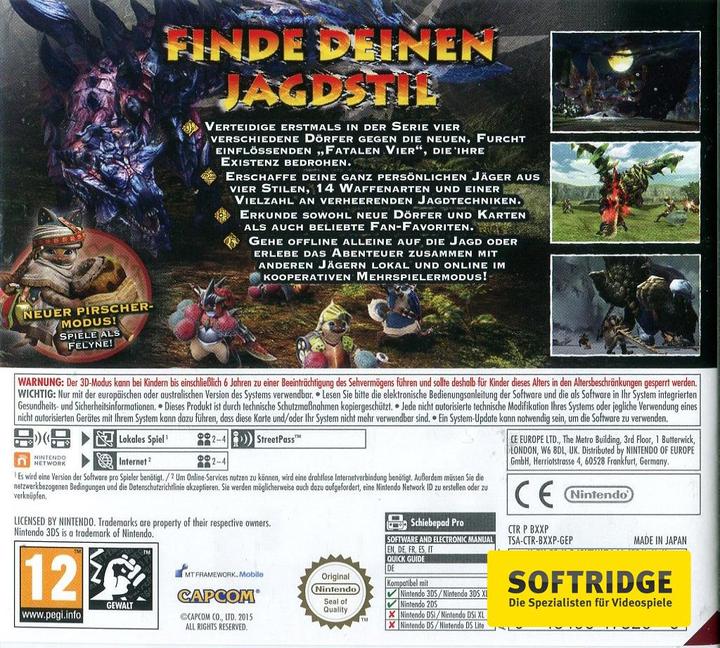 Actual product image Nintendo Monster Hunter Generations (3DS, DE, FR, IT, EN)