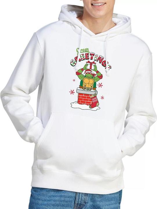 Immagine prodotto Teenage Mutant NT Green Greetings Felpa con Cappuccio Scena di Natale Uomo (M)