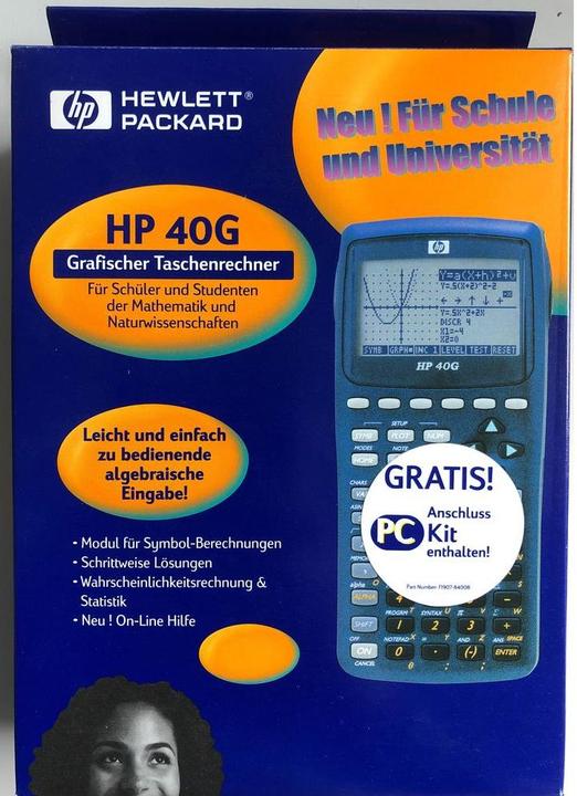 Actual product image HP 40G Graphic calculator German (Batteries)