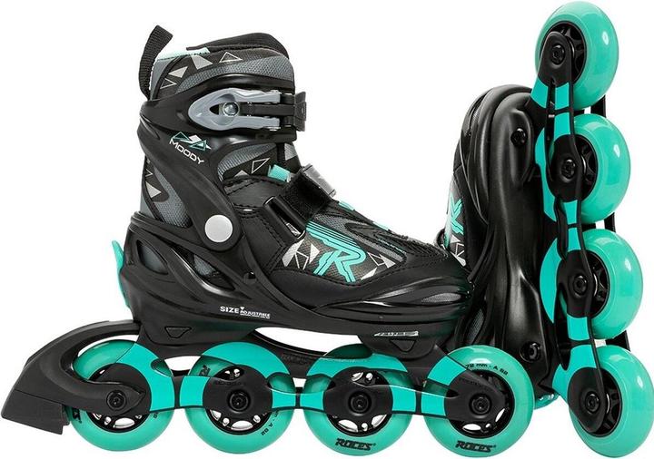 Actual product image Roces Skates Moody Girl Tif black-grey-turquoise sp. 400856 03 (30-35) (30, 31, 32, 33, 34, 35)