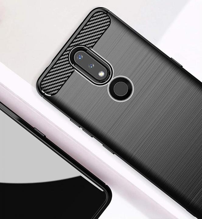 Produktbild Screenguard Nokia 2.4 Hülle Carbon Brushed Soft TPU (Nokia 2.4)