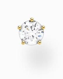 Produktbild Thomas Sabo Ohrstecker (Einzelstück) (925er Silber, 750 Gelbgold Vergoldung)