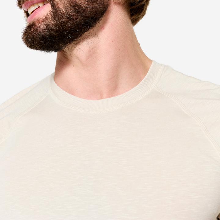 Actual product image Kimjaly Yoga T-Shirt Herren weich - leinenbeige (S)