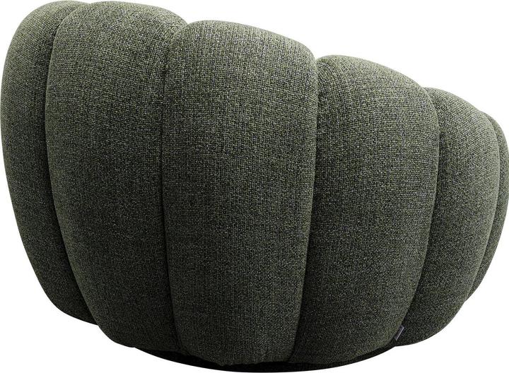 Actual product image Kare Design Swivel armchair Peppo Bloom Melange Green