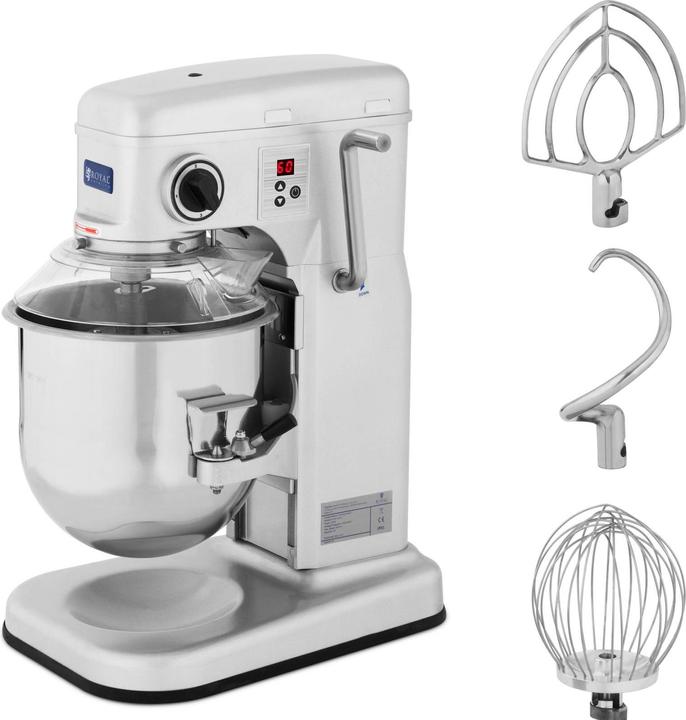 Royal Catering Teigknetmaschine Planetenrührwerk 10 l 650 W Planetenrührmaschine (650 W)
