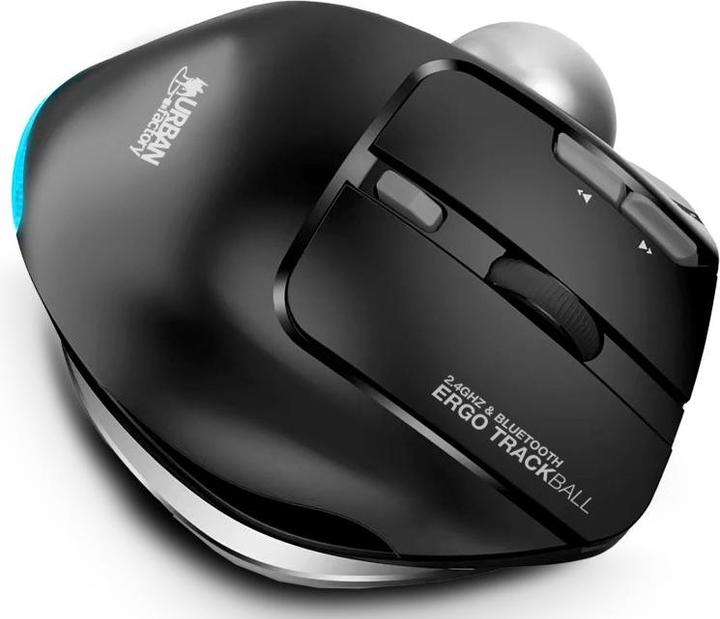Produktbild Urban Factory Bluetooth And 2.4ghz Ergonomic Trackball With Adjustable Tilt (Kabellos)