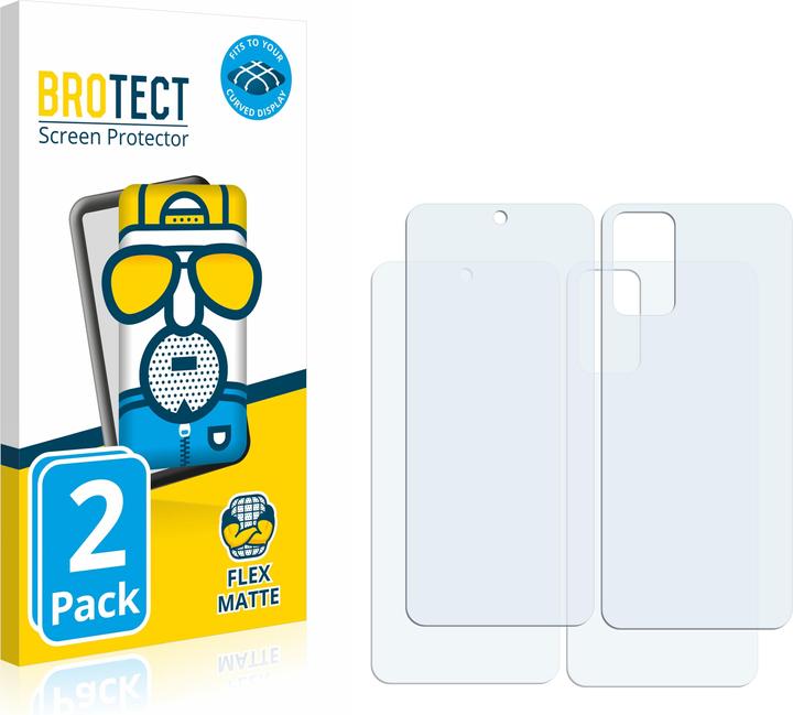Actual product image BROTECT Full-Cover Protector Matte (2 Piece, Motorola Moto G42)