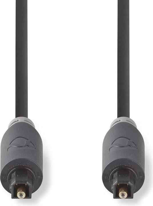 Produktbild Nedis Optisches Audiokabel | Toslink Stecker | Toslink Stecker | 3.00 m | rund | PVC | Anthrazit | B (3 m, TOSLINK)