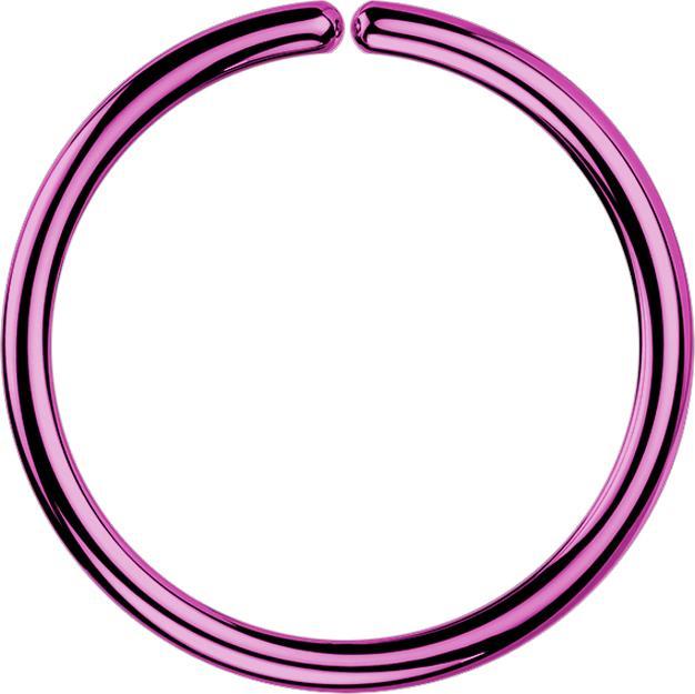 Star Piercing Micro Piercing Ring violett mit Titanium Beschichtung (ohne Messing, Chirurgenstahl 316L)