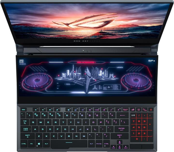 Produktbild ASUS ROG Zephyrus Duo 15 (15.60", Intel Core i9-10980HK, 32 GB, 2000 GB, CH)