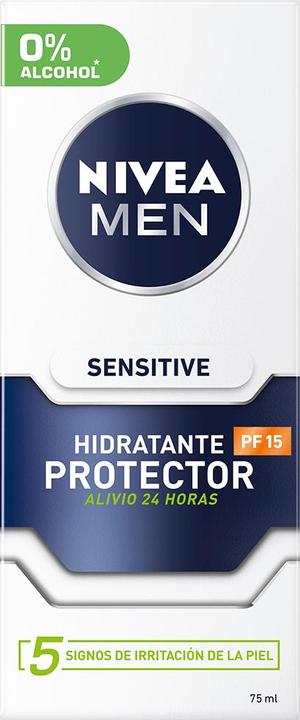 Produktbild NIVEA MEN SENSITIVE protector hidratante 0% alcohol SPF15 75 ml (75 ml, Tagescreme, SPF 15)