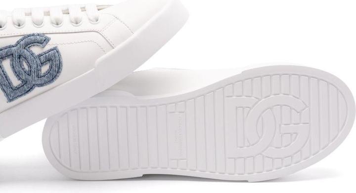 Actual product image Dolce & Gabbana portofino light in leather white and light blue (42)
