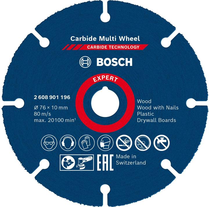 Bosch Professional Zubehör Expert Carbide Multi Wheel