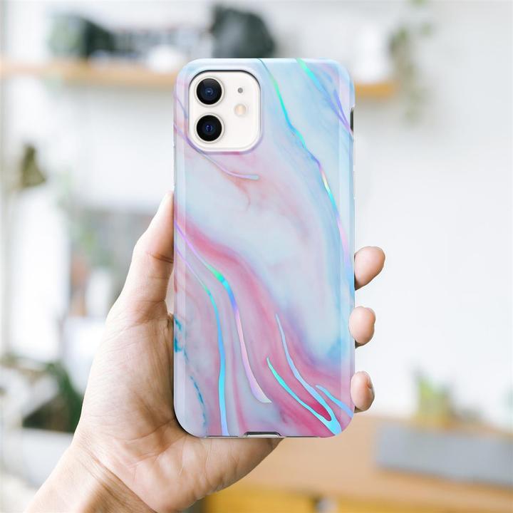 Produktbild Cadorabo IMD TPU Bunter Marmor Cover (Apple iPhone 12, Realme 12 Pro+)