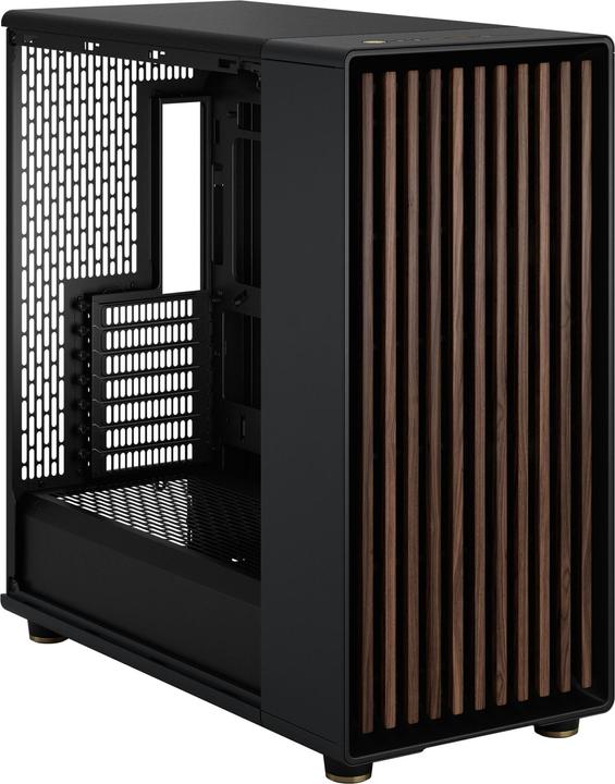 Actual product image Fractal Midi North XL RC Charcoal Black TG (ATX, Mini-ITX, E-ATX)