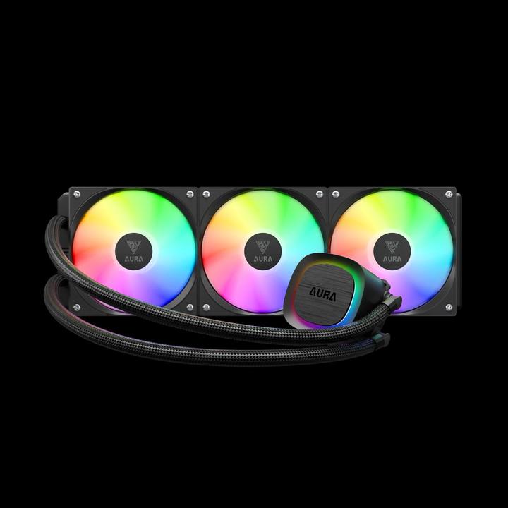 Actual product image Gamdias Liquid Kï¿½hler Aura GL360 V2 Black retail