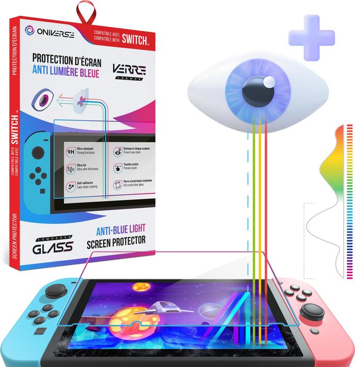 Immagine prodotto Oniverse ONISPAB-SWI Spielkonsolenteil/-zubehör Displayschutz (Switch)