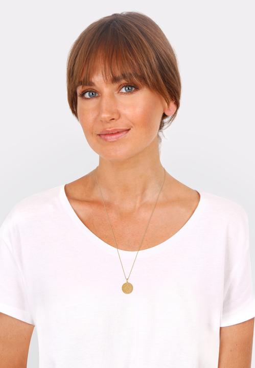 Produktbild Elli mit Plättchen-Anhänger Vintage Look (Sterling Silber, 60 cm)