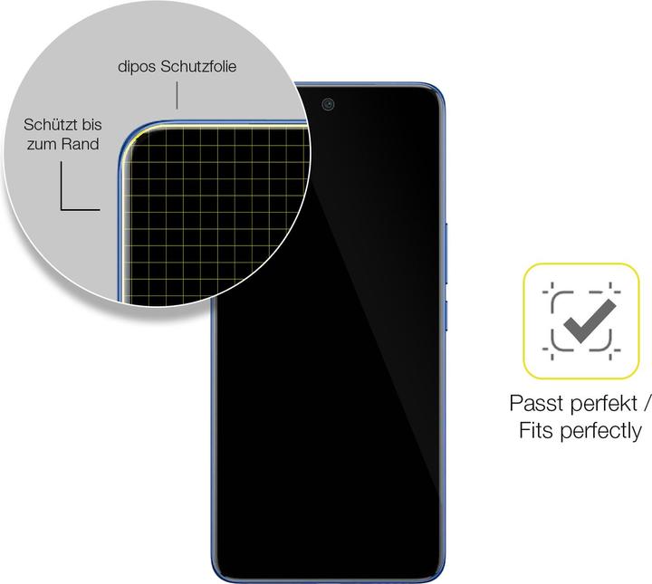 Produktbild Dipos 3D Full Cover Schutzfolie (1 Stück, Vivo X50)