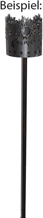 Produktbild Novaliv Gartenfackel Drache Feuerschale Metall mit Stiel Brennmittel Solarlampe LED