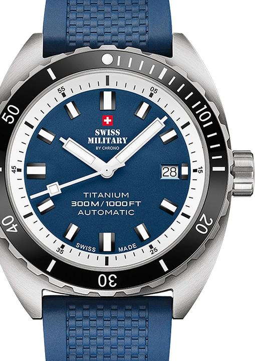 Swiss Military SMA34100.09 Diver Titanium Automatik 42mm 30ATM (Taucheruhr, 42 mm)