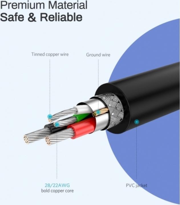 Actual product image Ugreen MicroUSB charging and USB (1 m, USB 2.0)