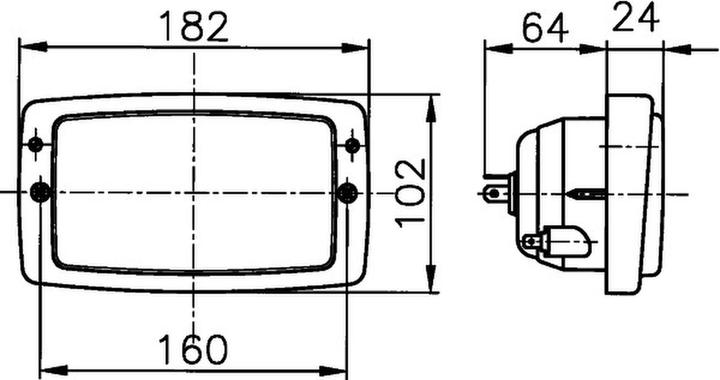 Produktbild Hella Scheinwerfer Halogen für FENDT