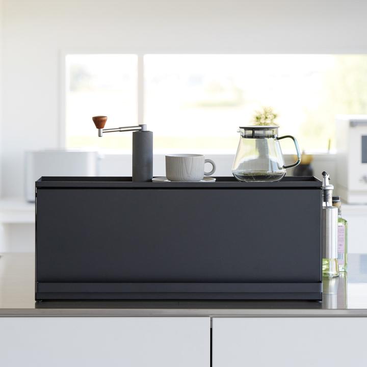 Actual product image Yamazaki Semi-enclosed storage box for the TOWER kitchen unit