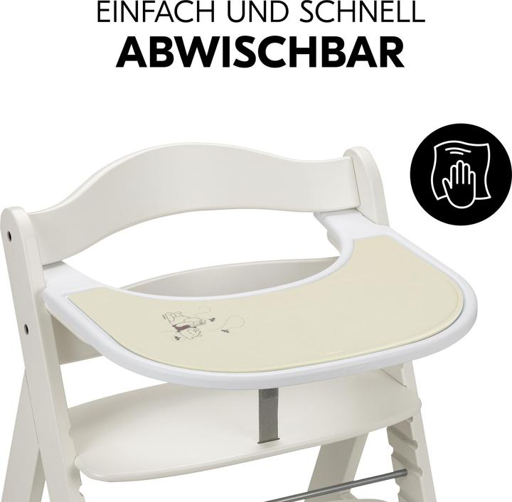 Actual product image Hauck Highchair Tray Mat Pooh Dusty Beige