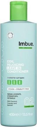 Actual product image Imbue Coil Rejoicing Leave In Conditioner Vegan and Curly Girl Compliant White 400ml (400 ml)