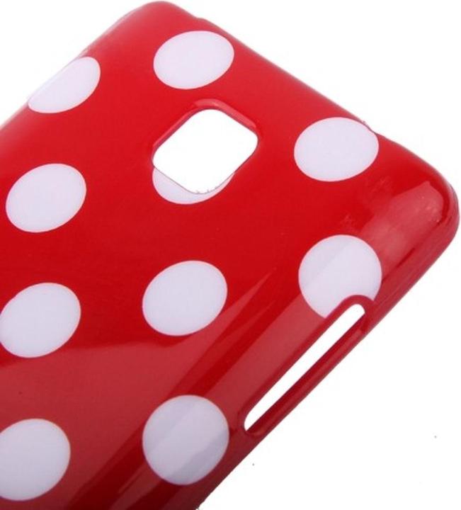 Actual product image König Design Protective cover TPU dots Case for mobile LG Optimus L3 II / E430 (Optimus L3)