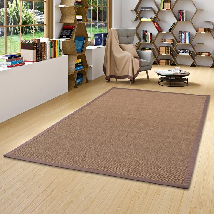 Actual product image Pergamon Sisal carpet Natura Classic with border (120 x 170 cm)
