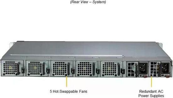 Produktbild Supermicro Server Geh 1U 2xSFF SATA/PCIe SYS-110D-4C-FRAN8TP